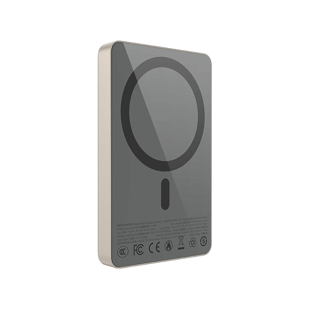 Recci RPB-W36 Ultra İnce PD 20W Hızlı Şarj Özellikli Wireless Powerbank 15W 10000mAh - 6