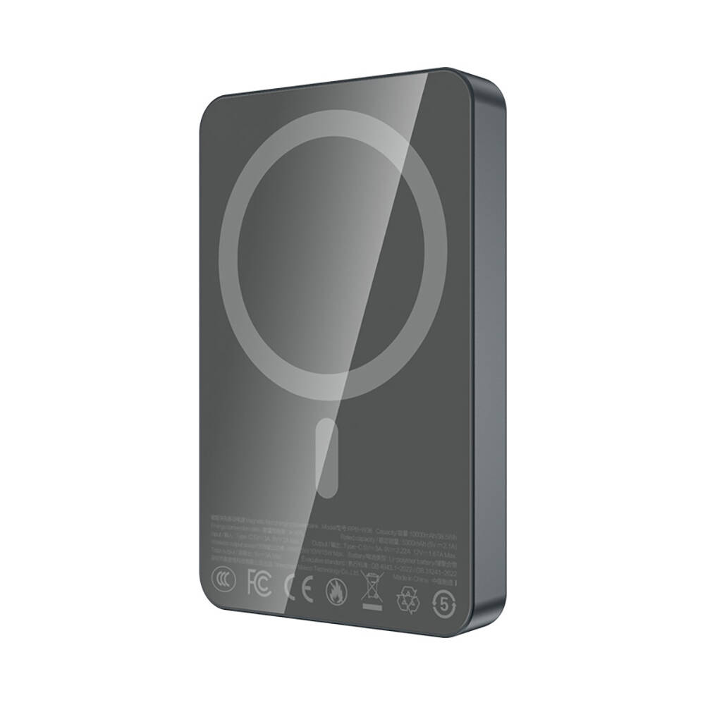 Recci RPB-W36 Ultra İnce PD 20W Hızlı Şarj Özellikli Wireless Powerbank 15W 10000mAh - 9