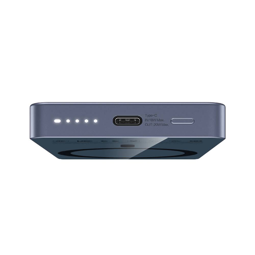 Recci RPB-W36 Ultra İnce PD 20W Hızlı Şarj Özellikli Wireless Powerbank 15W 10000mAh - 16
