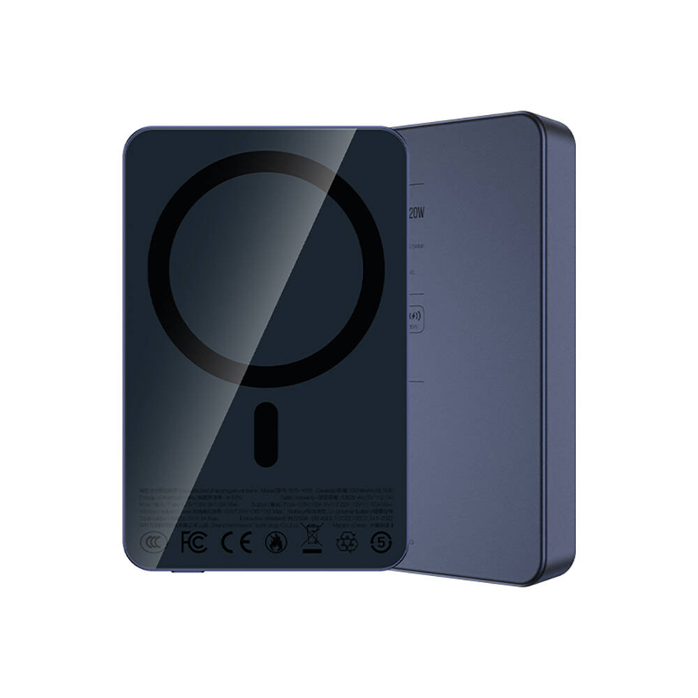 Recci RPB-W36 Ultra İnce PD 20W Hızlı Şarj Özellikli Wireless Powerbank 15W 10000mAh - 17