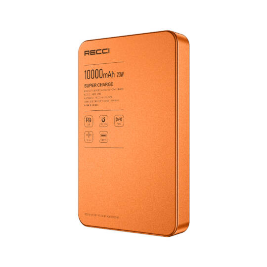 Recci RPB-W36 Ultra İnce PD 20W Hızlı Şarj Özellikli Wireless Powerbank 15W 10000mAh - 2