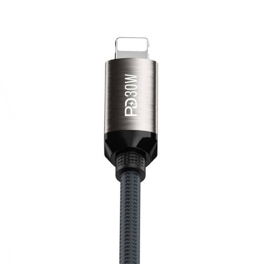 Recci RS35CL Type-C to Lightning PD 30W Örgü Tasarımlı Hızlı Şarj Özellikli Data ve Şarj Kablosu 1M - 3