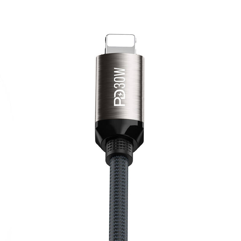 Recci RS35CL Type-C to Lightning PD 30W Örgü Tasarımlı Hızlı Şarj Özellikli Data ve Şarj Kablosu 1M - 3