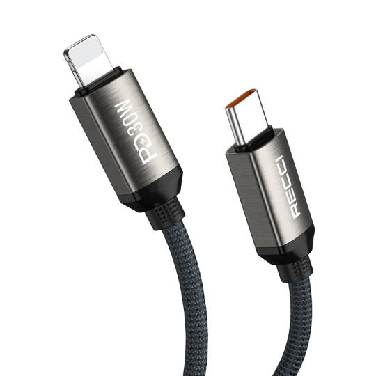 Recci RS35CL Type-C to Lightning PD 30W Örgü Tasarımlı Hızlı Şarj Özellikli Data ve Şarj Kablosu 1M - 4