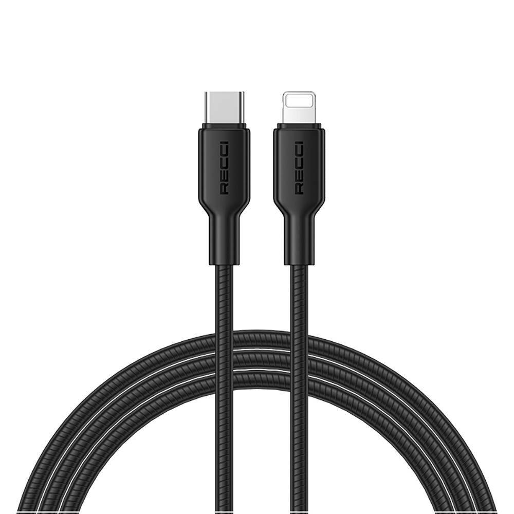Recci RS46CL Type-C to Lightning PD 30W Hızlı Şarj Özellikli Data ve Şarj Kablosu 1.2M - 2
