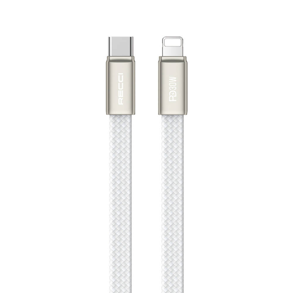 Recci RS55CL Type-C to Lightning PD Hızlı Şarj Özellikli Data ve Şarj Kablosu 30W 1M - 3