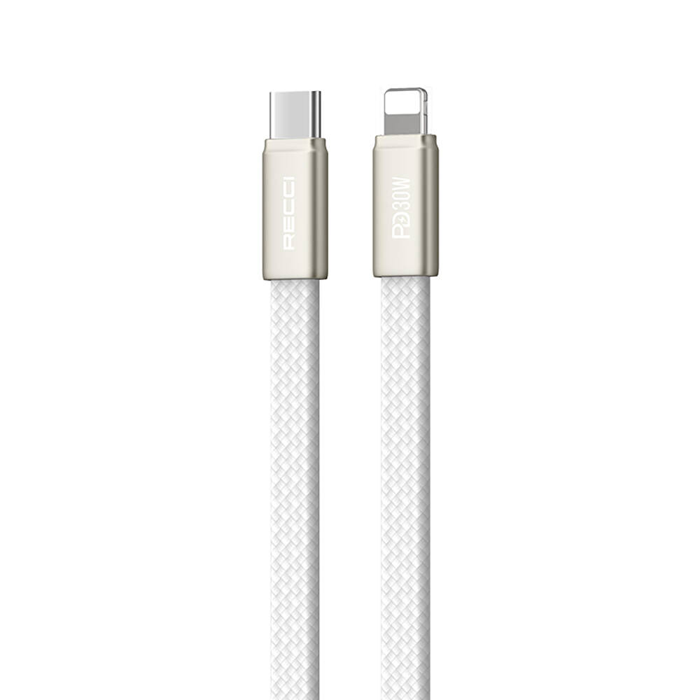 Recci RS55CL Type-C to Lightning PD Hızlı Şarj Özellikli Data ve Şarj Kablosu 30W 1M - 4