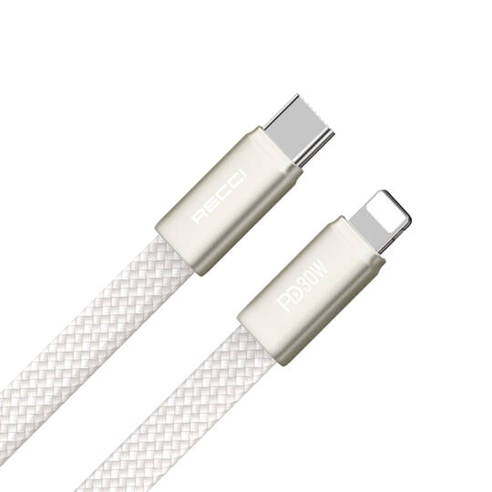 Recci RS55CL Type-C to Lightning PD Hızlı Şarj Özellikli Data ve Şarj Kablosu 30W 1M - 6