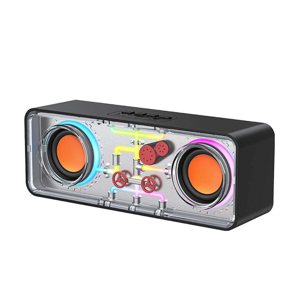 Recci RSK-W38 Space Station Serisi RGB Led Işıklı Bluetooth Hoparlör FM Radio Özellikli - 2