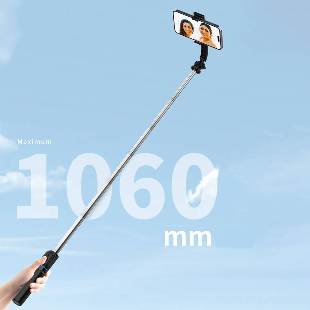 ​Recci RSS-W03 Bluetooth 5.0 Uzaktan Kumandalı Çok Fonksiyonlu Selfie Çubuğu - 7