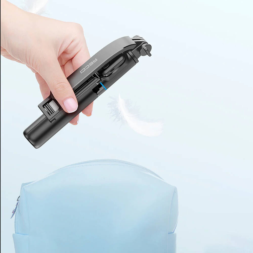 ​Recci RSS-W03 Bluetooth 5.0 Uzaktan Kumandalı Çok Fonksiyonlu Selfie Çubuğu - 11