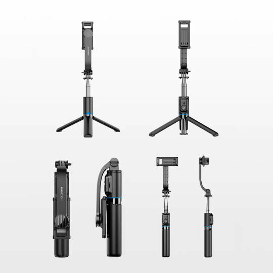 ​Recci RSS-W03 Bluetooth 5.0 Uzaktan Kumandalı Çok Fonksiyonlu Selfie Çubuğu - 13