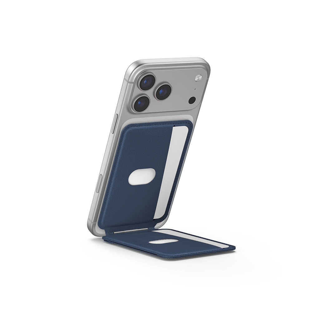 Skinarma Axis Serisi Foldable Stand Özellikli Deri Tasarımlı Kartlık - 17