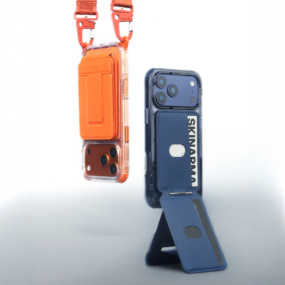 Skinarma Axis Serisi Foldable Stand Özellikli Deri Tasarımlı Kartlık - 23
