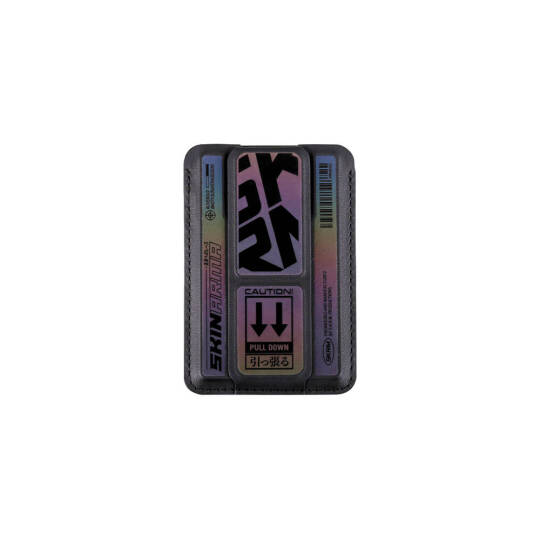 SkinArma Kado Kira Kobai Holografik Tasarımlı Standlı Deri Görünümlü Kartlık Colorful