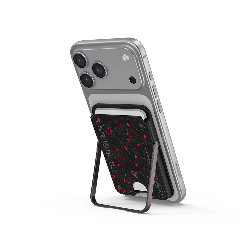 Skinarma Metal Tasarımlı 2 Hazneli Vektor Serisi Magnetik Standlı Kartlık - 9