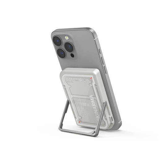 Skinarma Nexus Mecha Kablosuz ve PD Hızlı Şarj Özellikli Metal Standlı Taşınabilir Powerbank 20W 5000mAh - 12