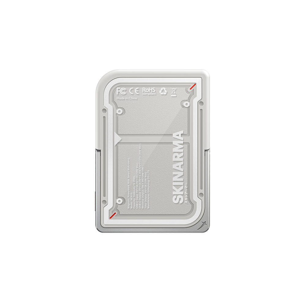 Skinarma Nexus Mecha Kablosuz ve PD Hızlı Şarj Özellikli Metal Standlı Taşınabilir Powerbank 20W 5000mAh - 2