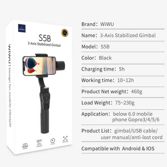 Wiwu 3-Axis S5B Gimbal Sabitleyici - 2
