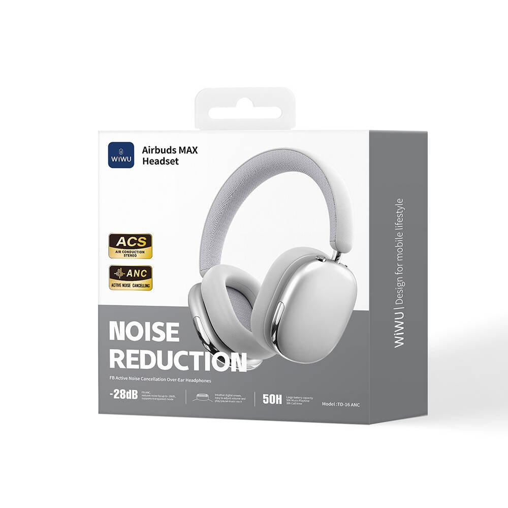 Wiwu Airbuds Max TD-16 ANC Aktif Gürültü Önleyicili Kulak Üstü Bluetooth Kulaklık v6.0 - 15