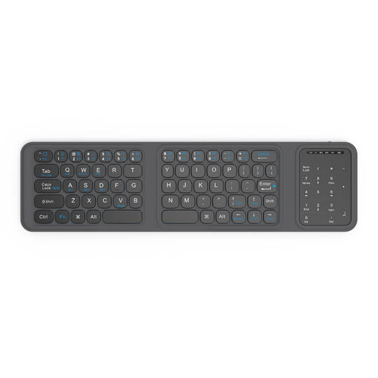Wiwu FMK-05 iOS Android Windows Uyumlu Katlanabilir Bluetooth Kablosuz Klavye + Masaüstü Telefon Standı - 2