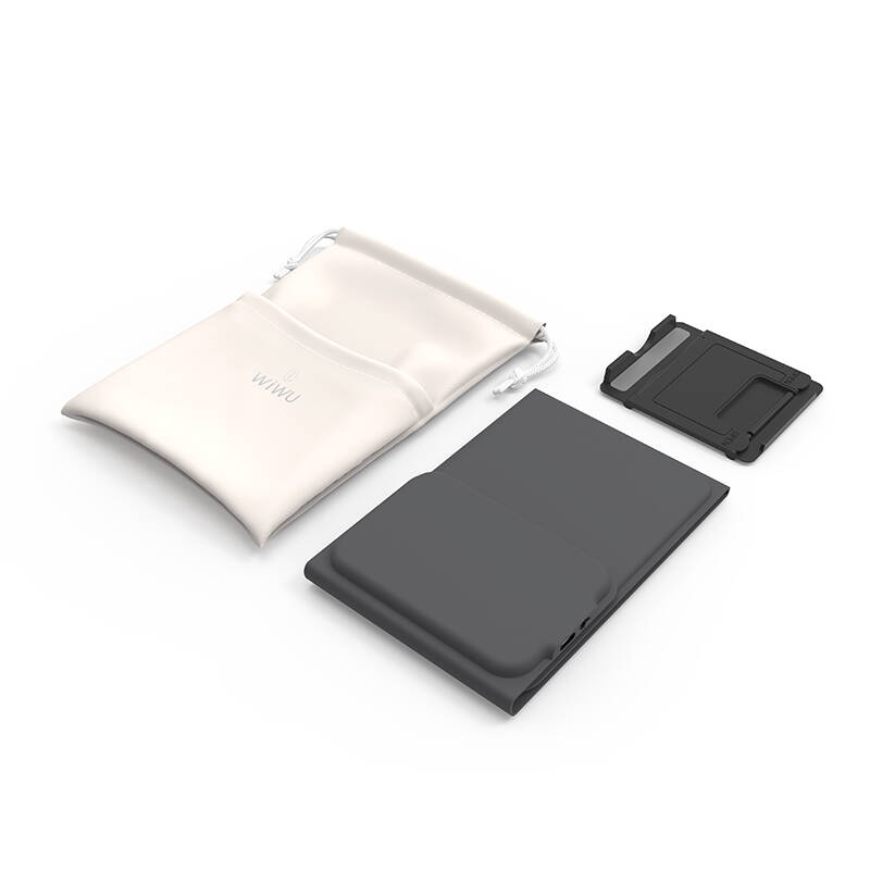 Wiwu FMK-05 iOS Android Windows Uyumlu Katlanabilir Bluetooth Kablosuz Klavye + Masaüstü Telefon Standı - 3