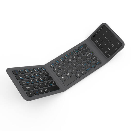 Wiwu FMK-05 iOS Android Windows Uyumlu Katlanabilir Bluetooth Kablosuz Klavye + Masaüstü Telefon Standı - 5