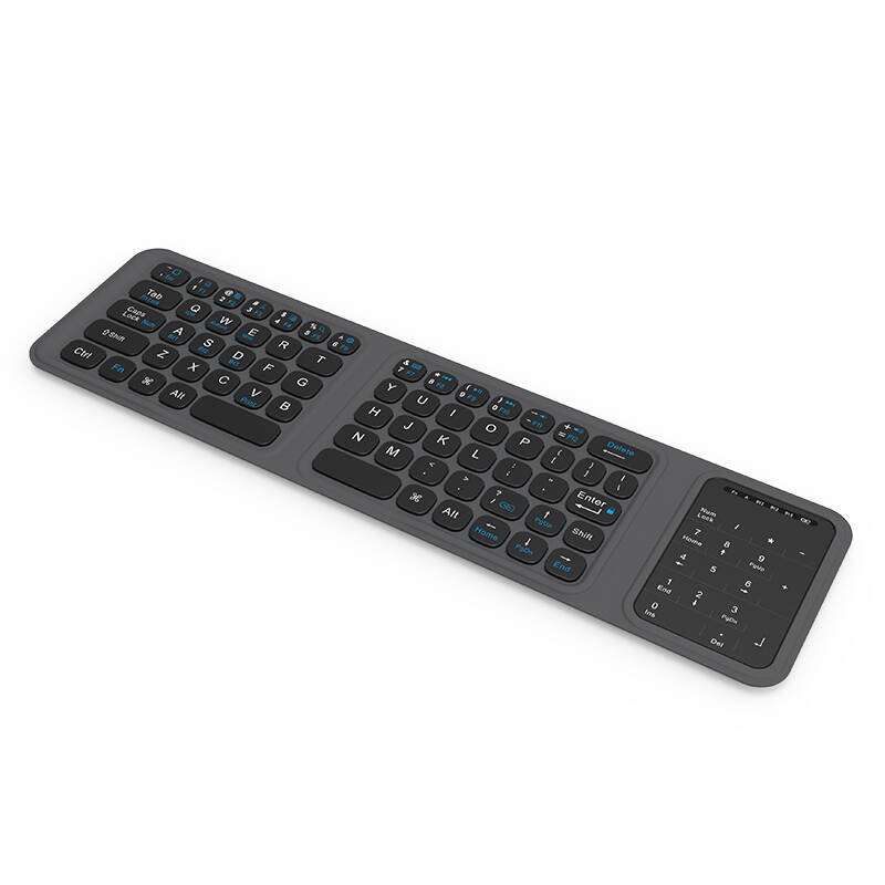 Wiwu FMK-05 iOS Android Windows Uyumlu Katlanabilir Bluetooth Kablosuz Klavye + Masaüstü Telefon Standı - 7