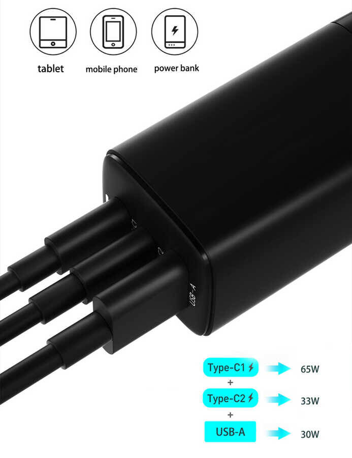 Wiwu GaN Tech GTC6521-65W Power Adaptör - 10