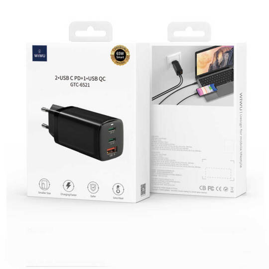 Wiwu GaN Tech GTC6521-65W Power Adaptör - 13