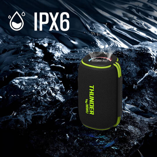 Wiwu H5 Su Geçirmez RGB Işıklı TWS Bluetooth Hoparlör v5.3 15W - 9