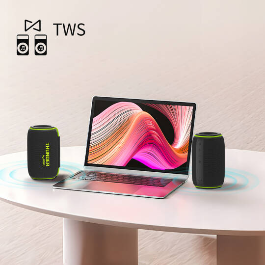 Wiwu H5 Su Geçirmez RGB Işıklı TWS Bluetooth Hoparlör v5.3 15W - 10