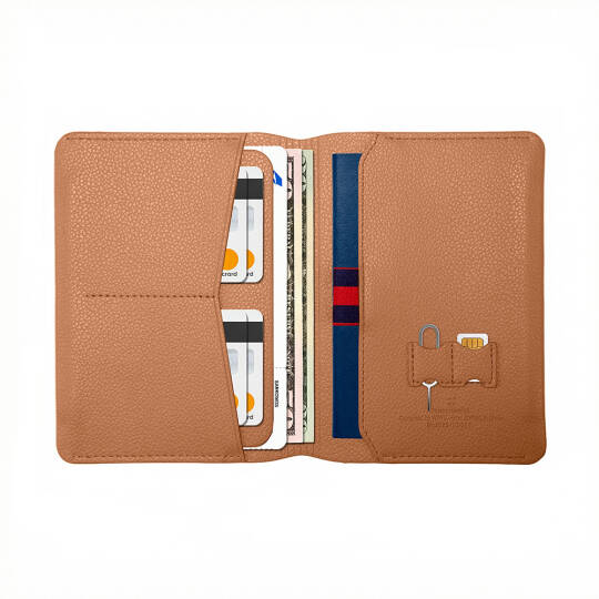 Wiwu Master Passport Wallet Pasaport RFID Özellikli Kart ve Sim Bölmeli PU Deri Cüzdan - 4