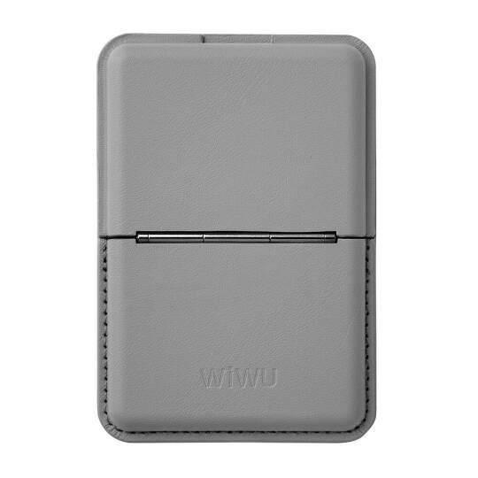 Wiwu MW-001 Pop-Up Sade Tasarımlı 3 Hazneli PU Magnetik Standlı Kartlık - 7