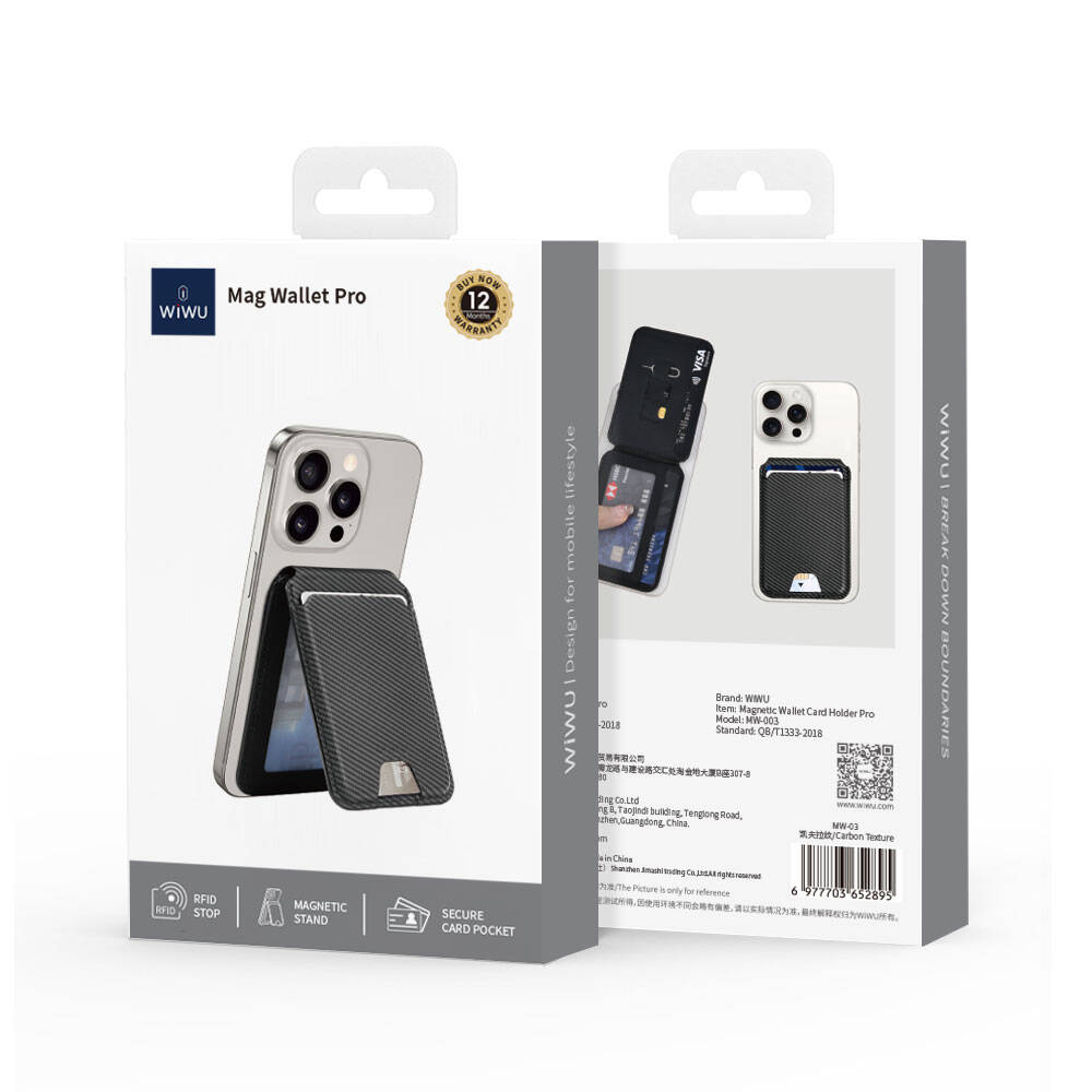 Wiwu MW-003 Mag Wallet Standlı Magnetik Kartlık - 19