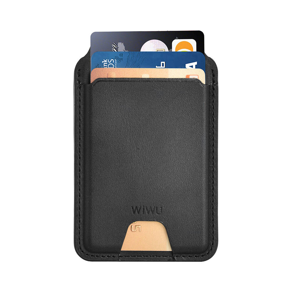 Wiwu MW-005 Magnetik Standlı Kartlık Qi Kablosuz Şarj Uyumlu FindMy Özellikli Mag Wallet - 3