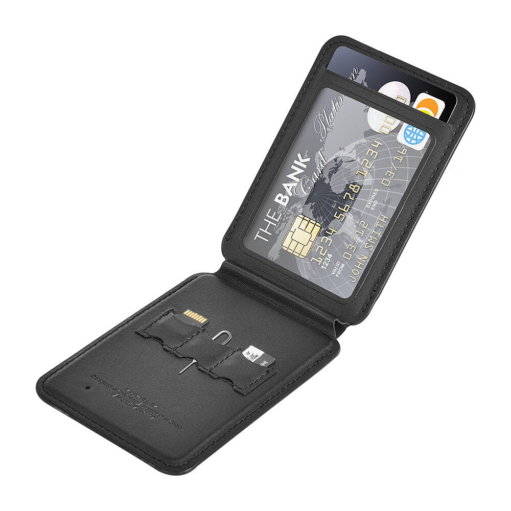 Wiwu MW-005 Magnetik Standlı Kartlık Qi Kablosuz Şarj Uyumlu FindMy Özellikli Mag Wallet - 4