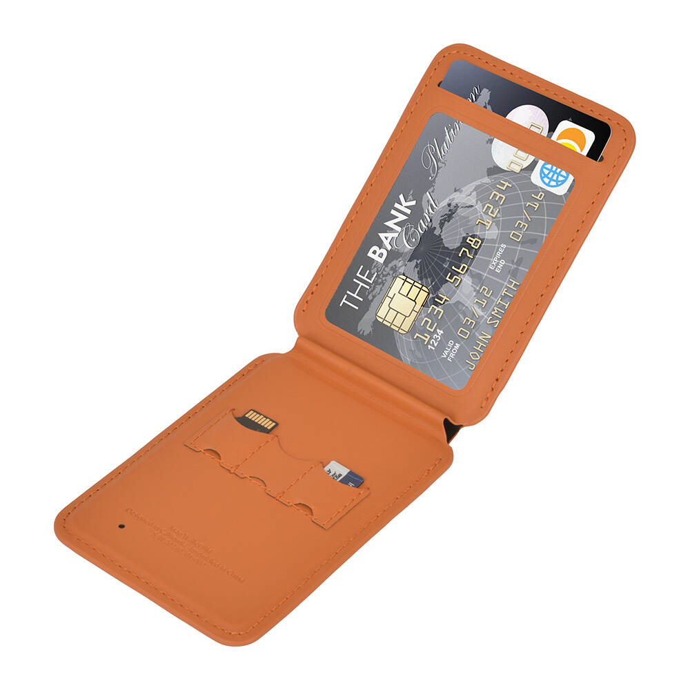 Wiwu MW-005 Magnetik Standlı Kartlık Qi Kablosuz Şarj Uyumlu FindMy Özellikli Mag Wallet - 9