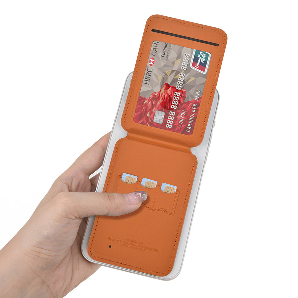 Wiwu MW-005 Magnetik Standlı Kartlık Qi Kablosuz Şarj Uyumlu FindMy Özellikli Mag Wallet - 10