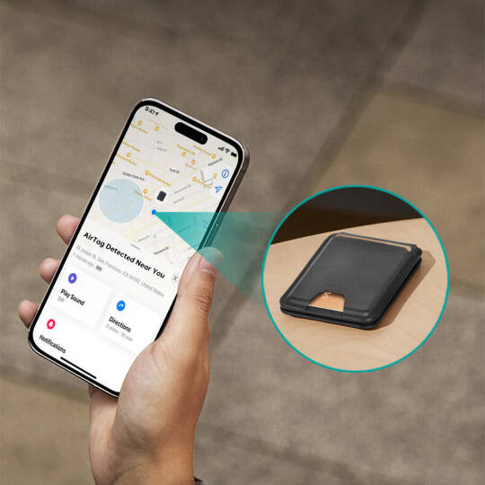 Wiwu MW-005 Magnetik Standlı Kartlık Qi Kablosuz Şarj Uyumlu FindMy Özellikli Mag Wallet - 15