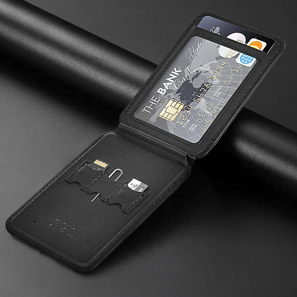 Wiwu MW-005 Magnetik Standlı Kartlık Qi Kablosuz Şarj Uyumlu FindMy Özellikli Mag Wallet - 16