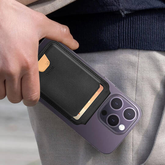 Wiwu MW-005 Magnetik Standlı Kartlık Qi Kablosuz Şarj Uyumlu FindMy Özellikli Mag Wallet - 17