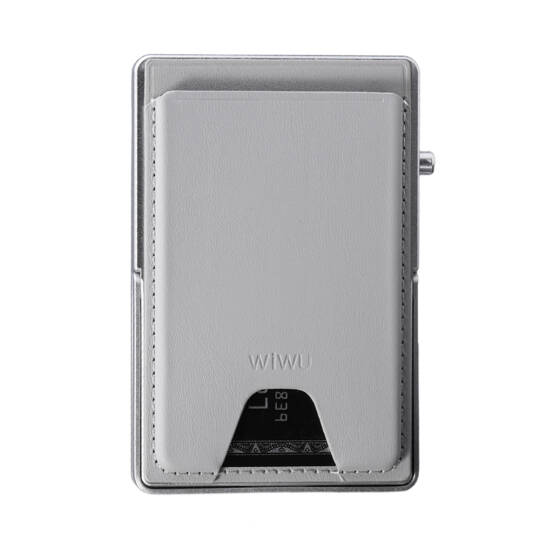 Wiwu MW-006 Tasarımlı 6 Hazneli PU Magnetik Standlı Kartlık Gri