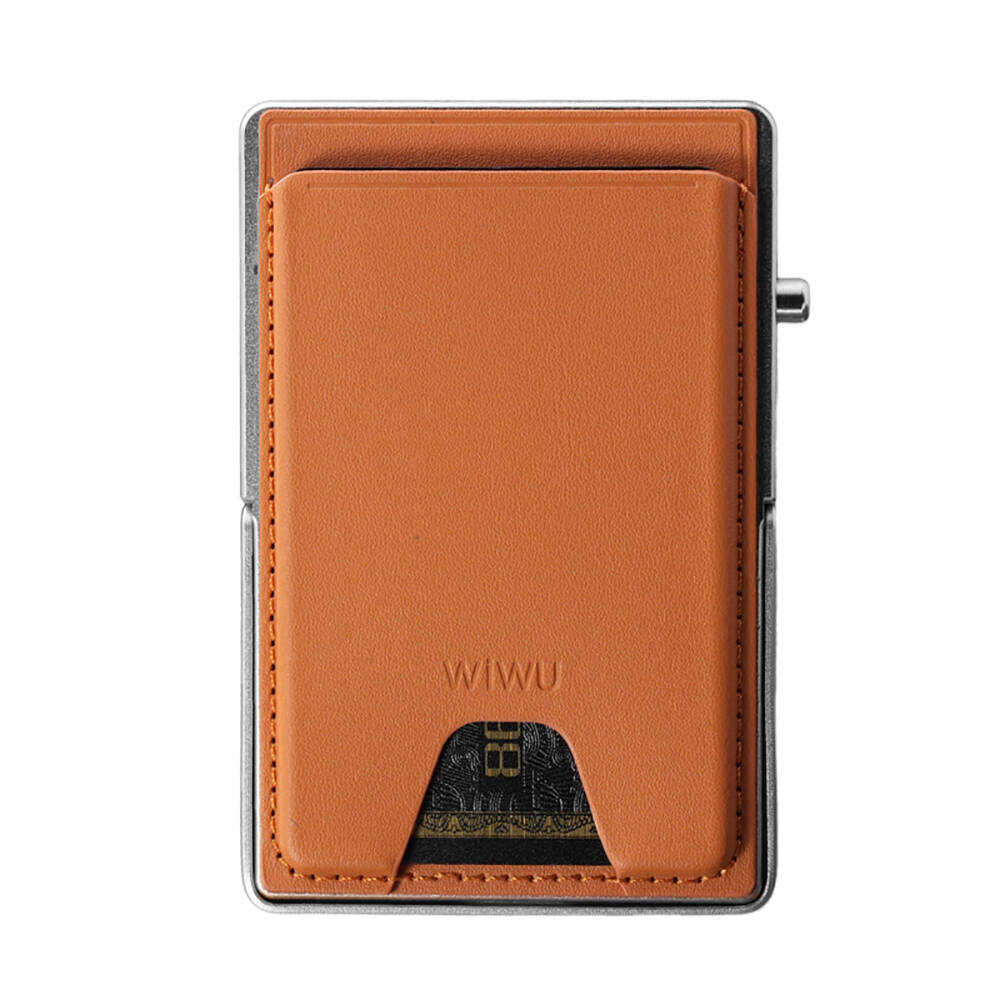 Wiwu MW-006 Tasarımlı 6 Hazneli PU Magnetik Standlı Kartlık - 2