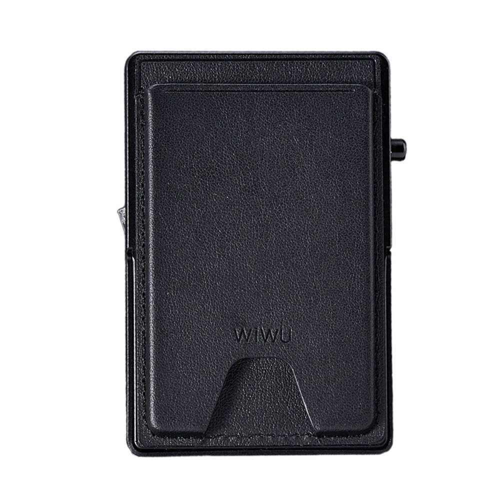 Wiwu MW-006 Tasarımlı 6 Hazneli PU Magnetik Standlı Kartlık - 1