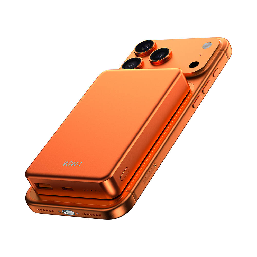 Wiwu P15-1 LED Işık Göstergeli Ultra İnce PD 20W Kablosuz Powerbank 10000mAh 15W - 6