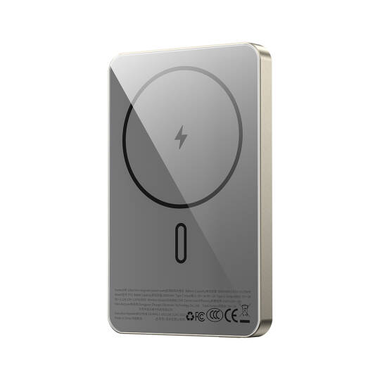 Wiwu P15 LED Işık Göstergeli Ultra İnce PD 20W Kablosuz Powerbank 5000mAh 15W - 3