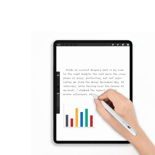 Wiwu Pencil E A02 Avuç İçi Reddi (Palm Rejection) ve Eğim Hassasiyeti Özellikli Dokunmatik Kalem - 6