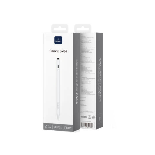 Wiwu Pencil S-04 Avuç İçi Reddi (Palm Rejection) Özellikli Universal Dokunmatik Stylus Kalem - 9