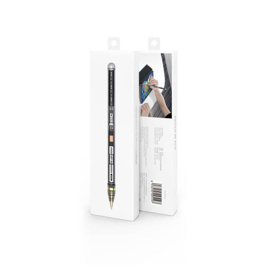 Wiwu Pencil W Pro Dijital Led Göstergeli Palm-Rejection Şeffaf Görünüm Tasarımlı Dokunmatik Çizim Kalemi - 2